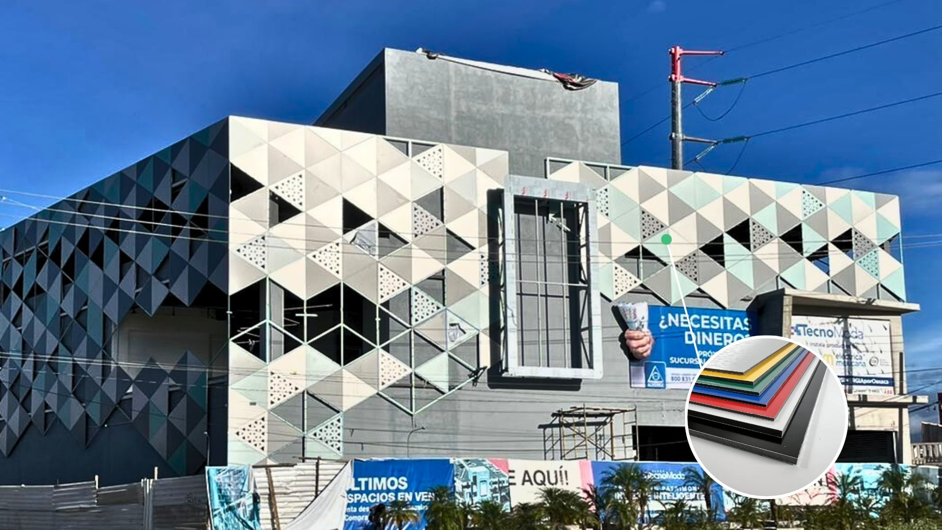 Modern facade solutions using exterior-grade aluminum composite panel materials