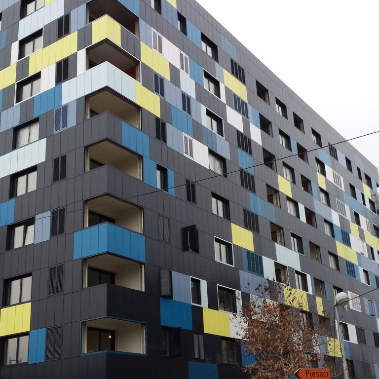 Estonia Multi-color Aluminum Composite Panel Facade Project