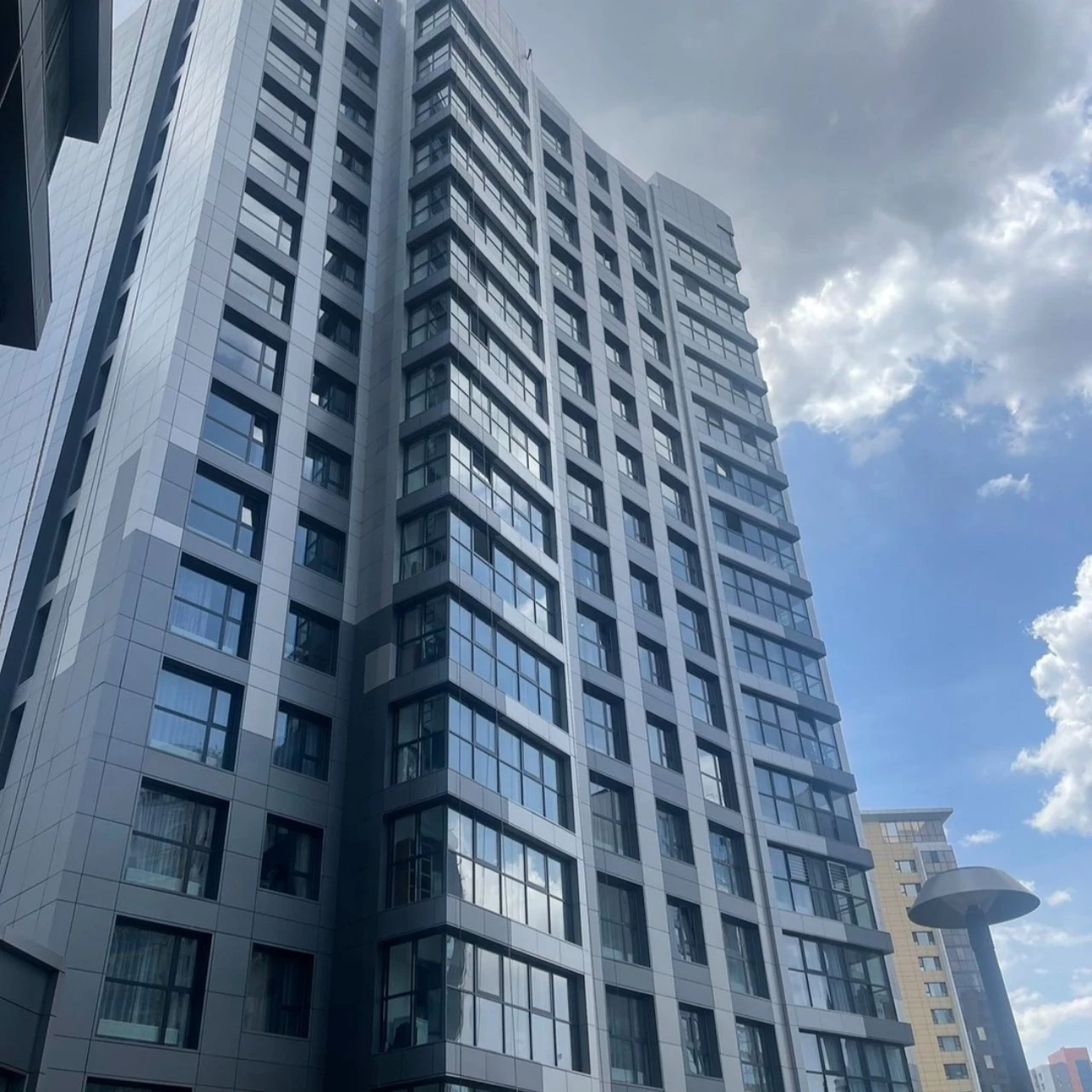 Mongolia High-rise Building Aluminum Composite Panel Facade Project