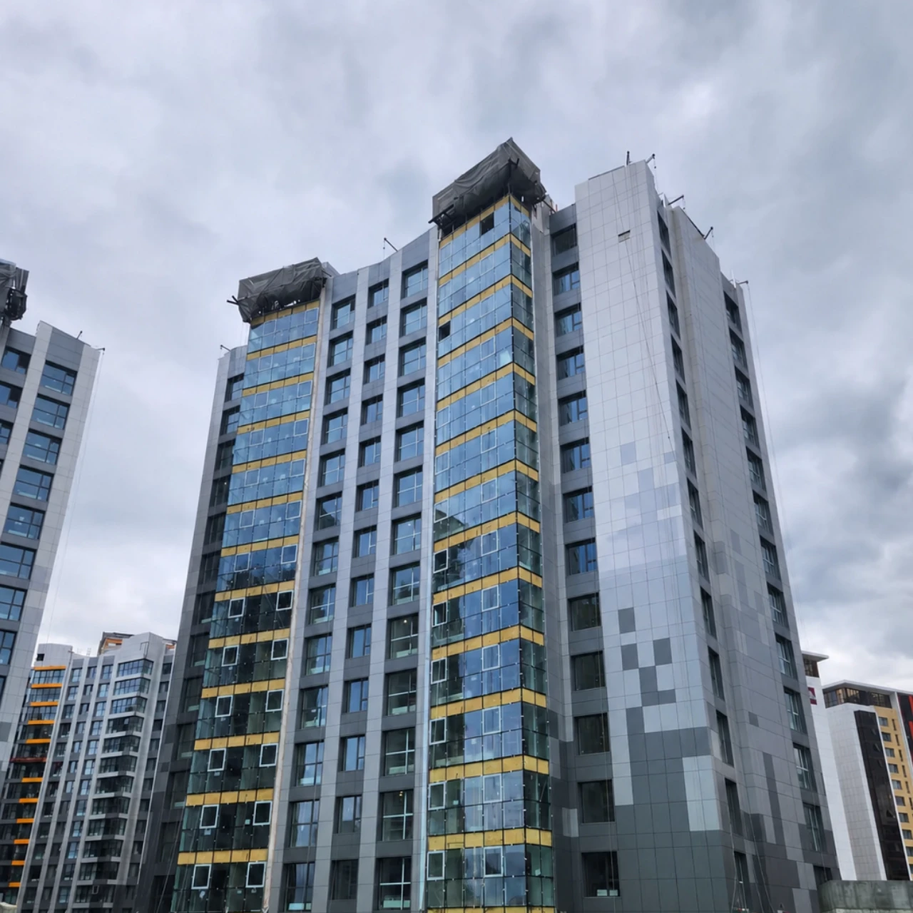 Mongolia High-rise Building Aluminum Composite Panel Facade Project