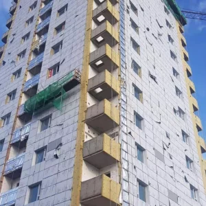 Mongolia High-rise Building Aluminum Composite Panel Facade Project
