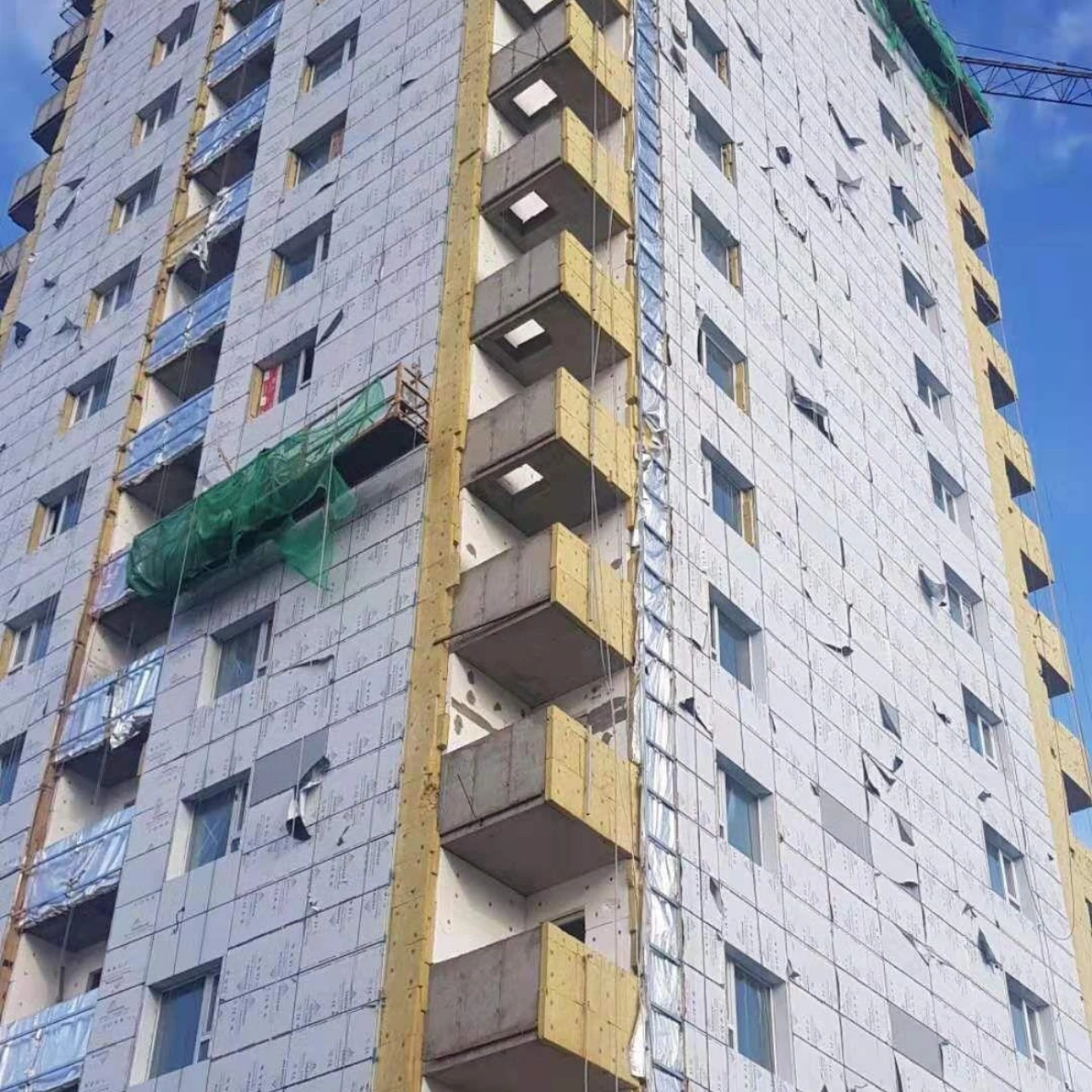 Mongolia High-rise Building Aluminum Composite Panel Facade Project