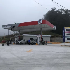 Guatemala Gas Station Aluminum Composite Panel Canopy Project