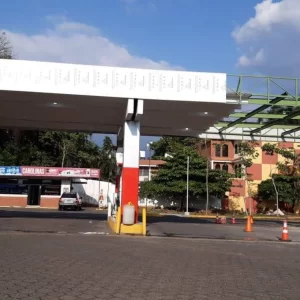 Guatemala Gas Station Aluminum Composite Panel Canopy Project