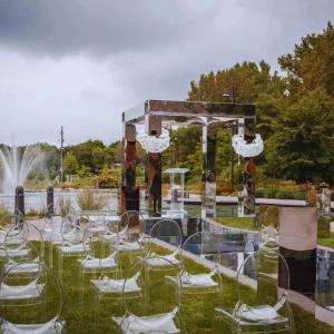 Silver Mirror Aluminum Composite Panel Wedding Decoration Project