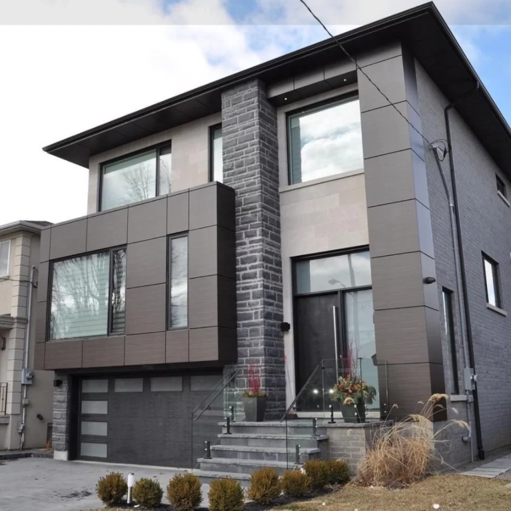 Canada Matte Black Aluminum Composite Panel Residential Project