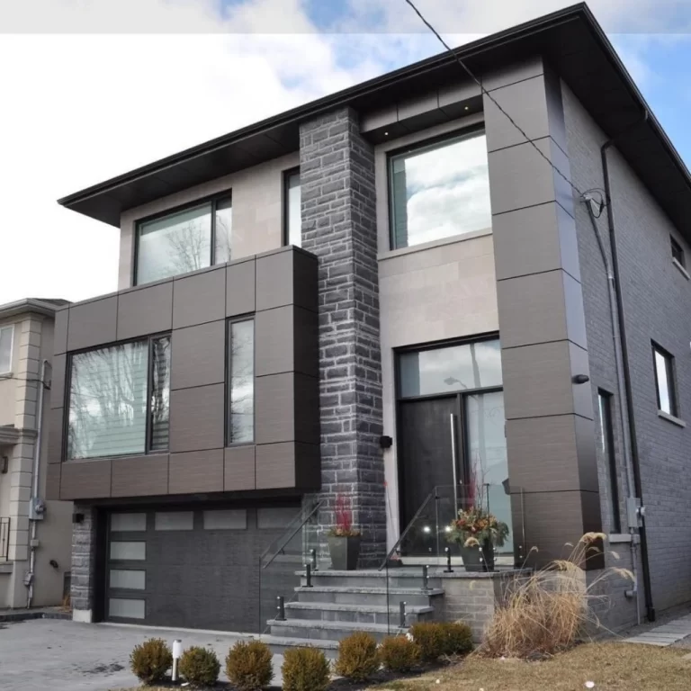 Canada Matte Black Aluminum Composite Panel Residential Project
