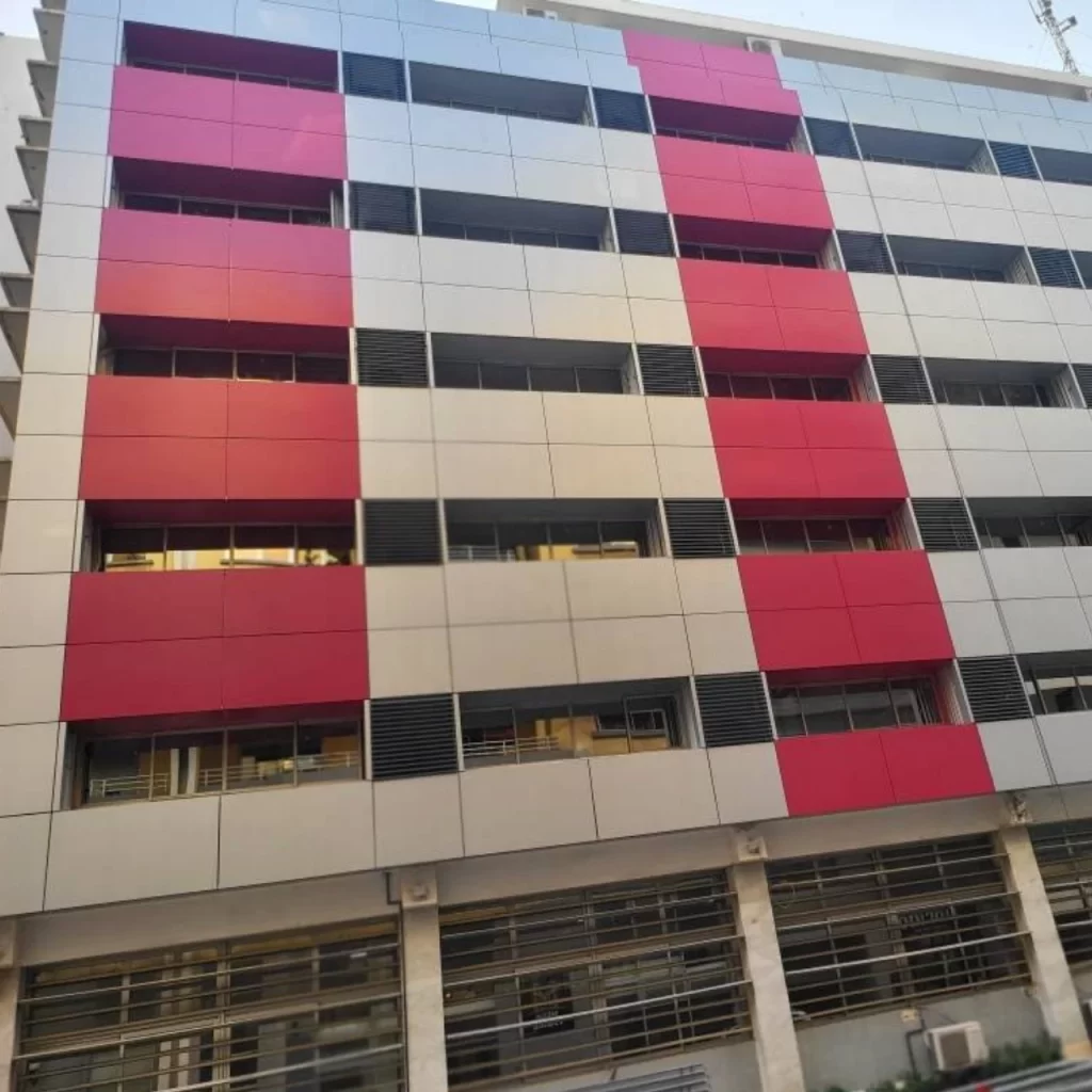 Senegal Residential Building PVDF Aluminum Composite Panel Facade Project