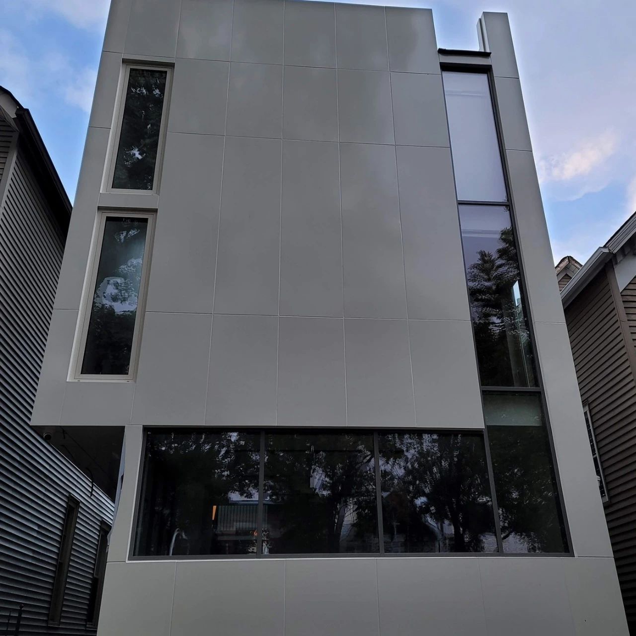 Modern Residential Exterior Wall Cladding Project