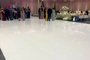 High Gloss White Banquet Hall Flooring Project