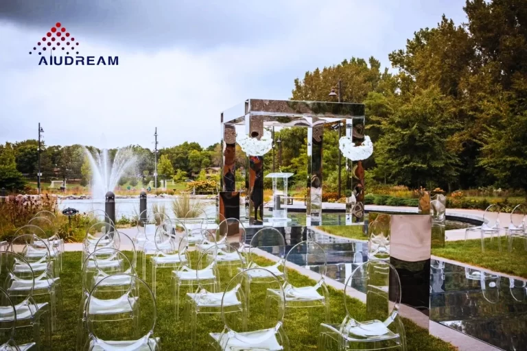 Silver Mirror Wedding Decoration Project