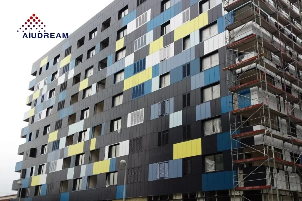 Croatia Multi-color Aluminum Composite Panel Facade Project