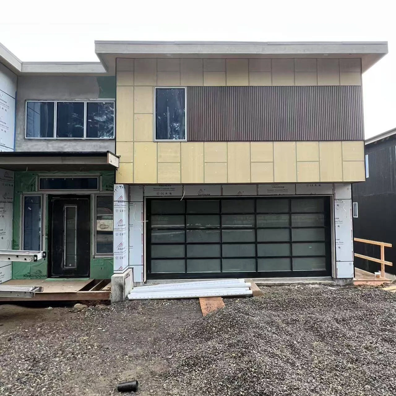 USA Residential 4mm Aluminum Composite Panel and WPC Wall Cladding Project