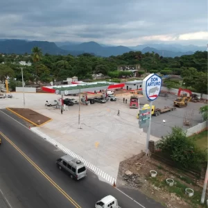 Guatemala Gas Station Aluminum Composite Panel Canopy Project