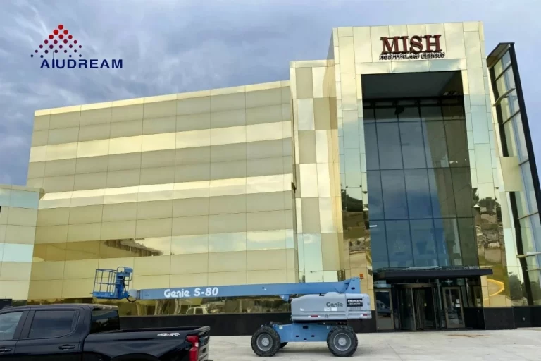 Gold Mirror Facade Project