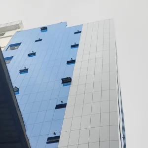 Maldives Blue and White Aluminum Composite Panel Facade Project