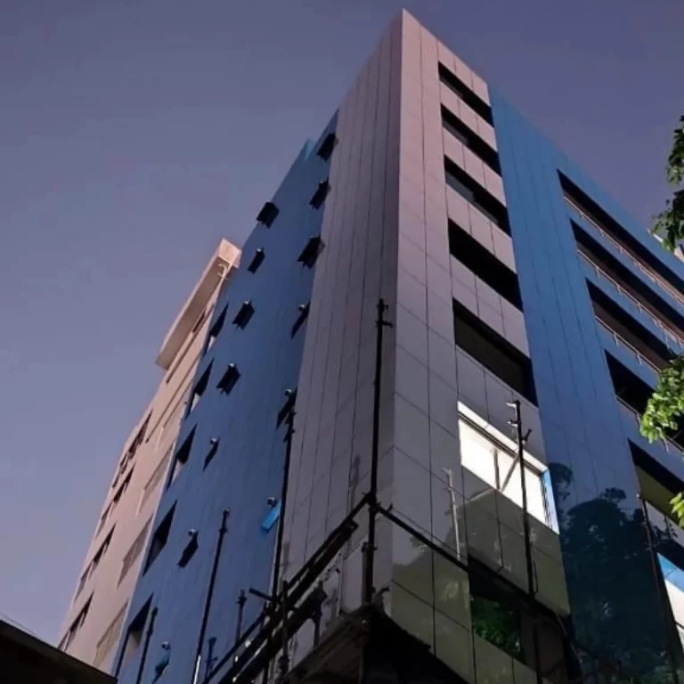 Maldives Blue and White Aluminum Composite Panel Facade Project